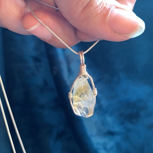 Citrine silver pendant - Picture 3 of 3